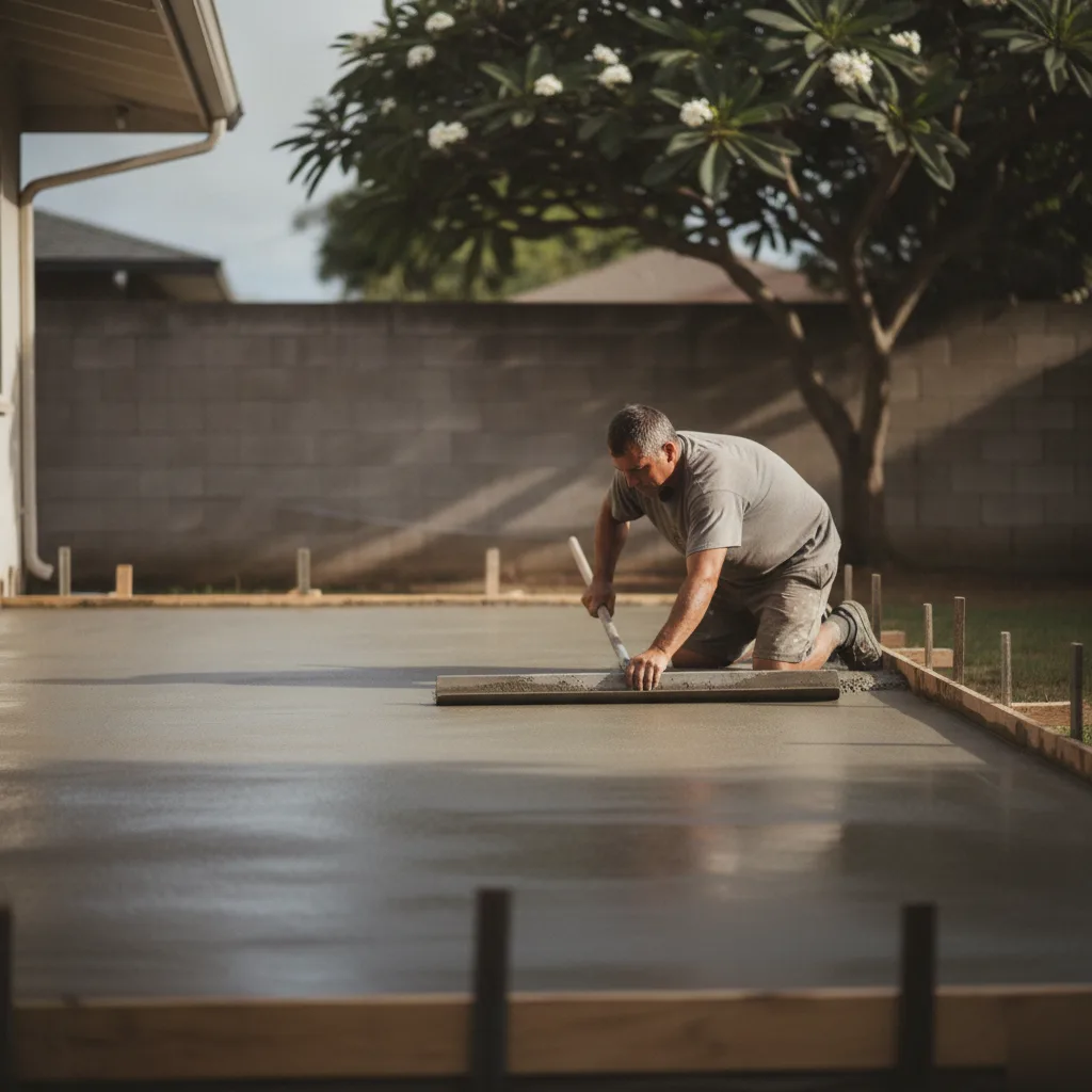 Concrete Patio and Lanai Construction in Honolulu