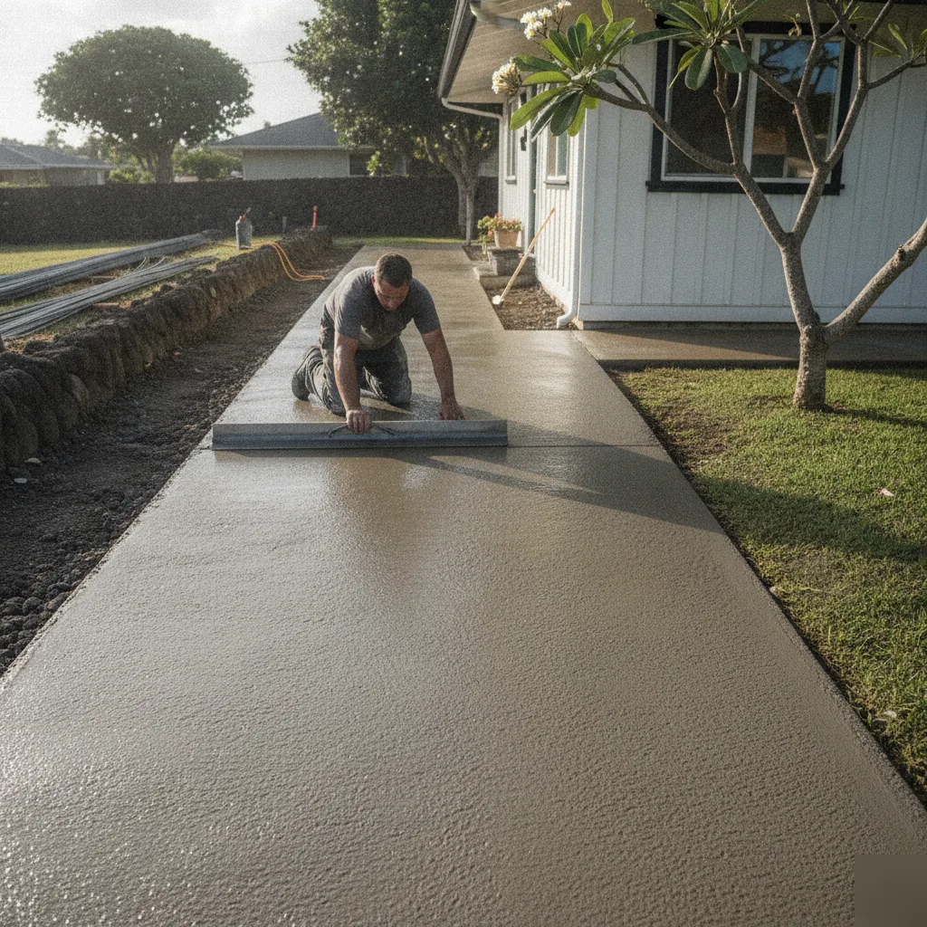 Concrete Walkway Construction in Honolulu
